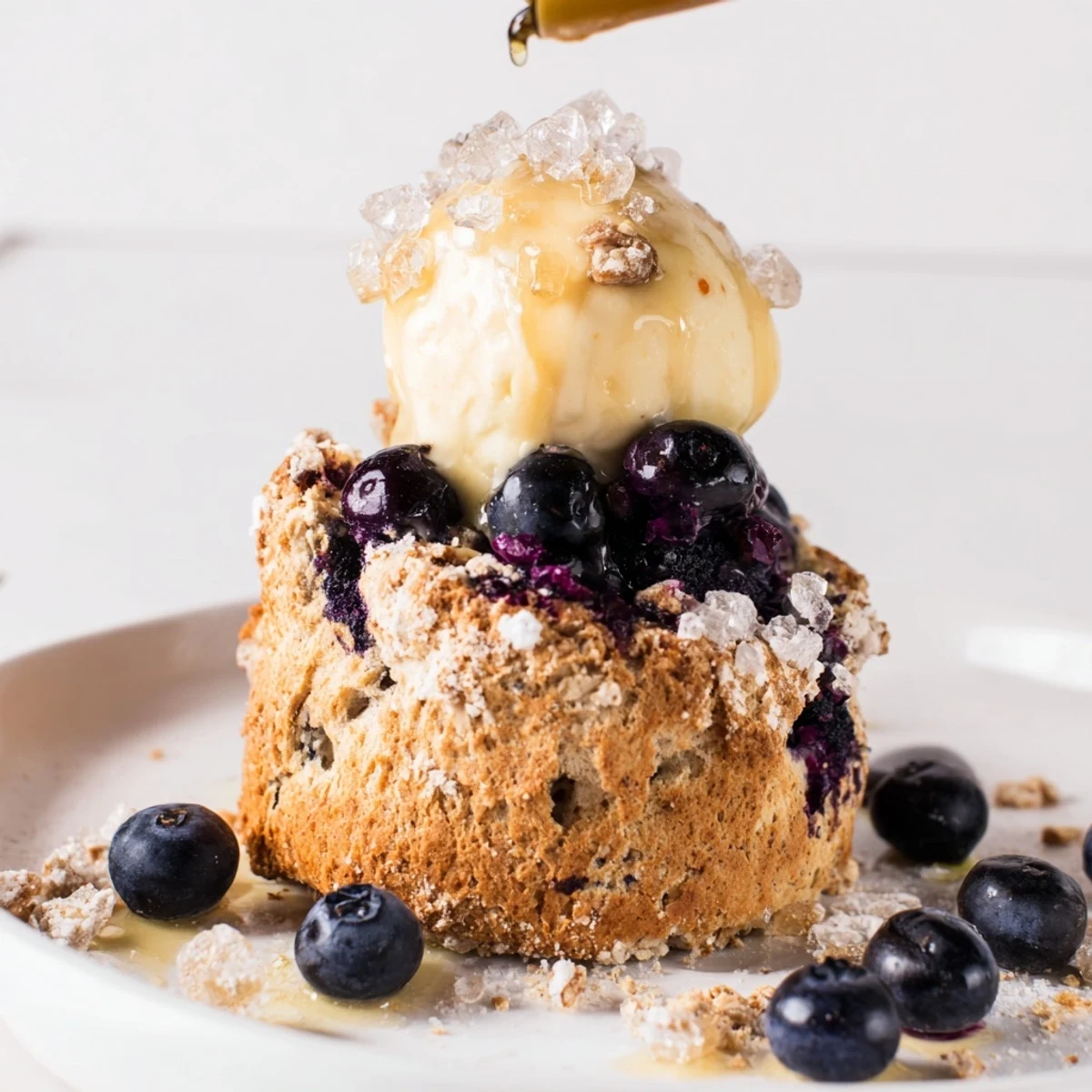 Rustic Birch Blueberry Scones