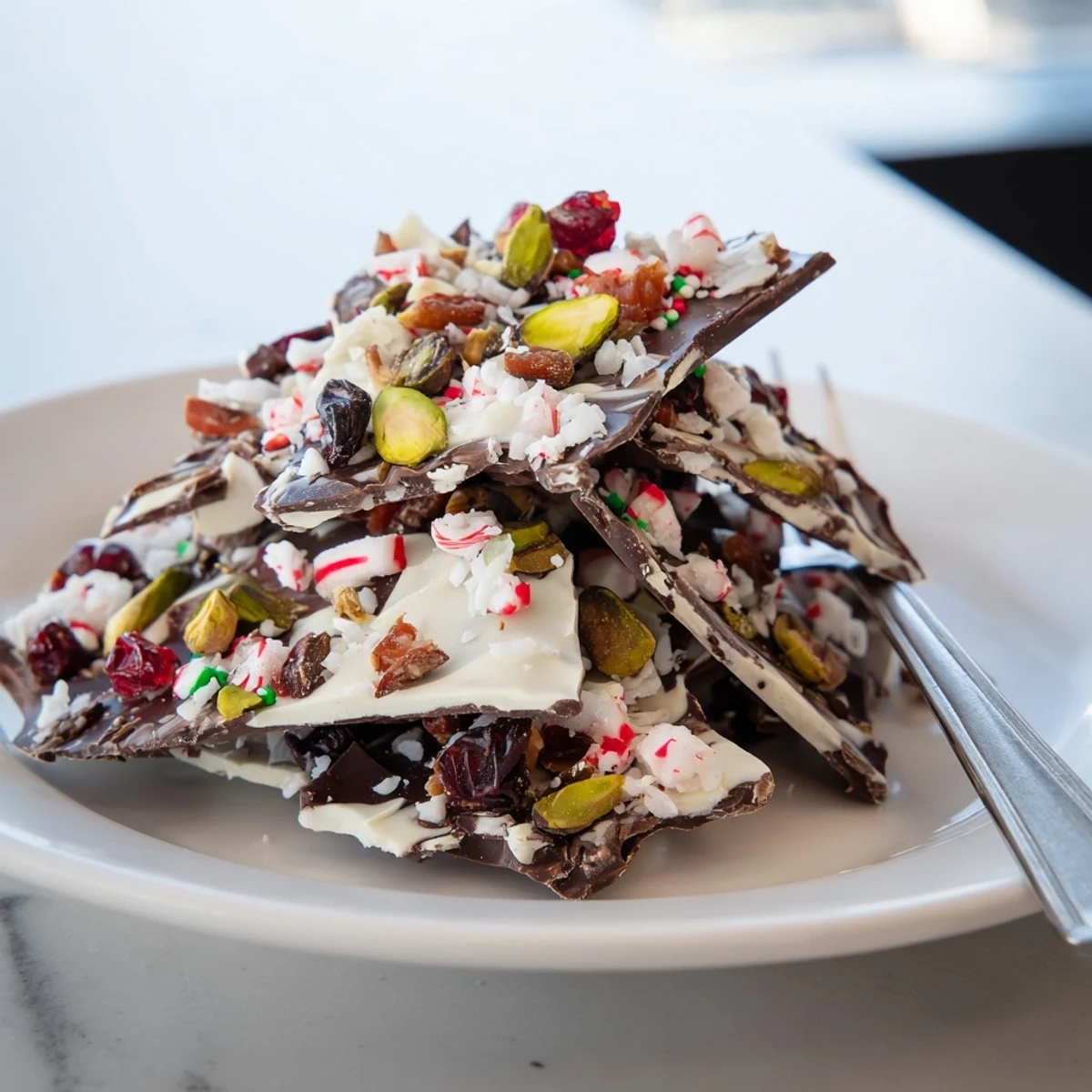 Holiday Chocolate Bark Shards