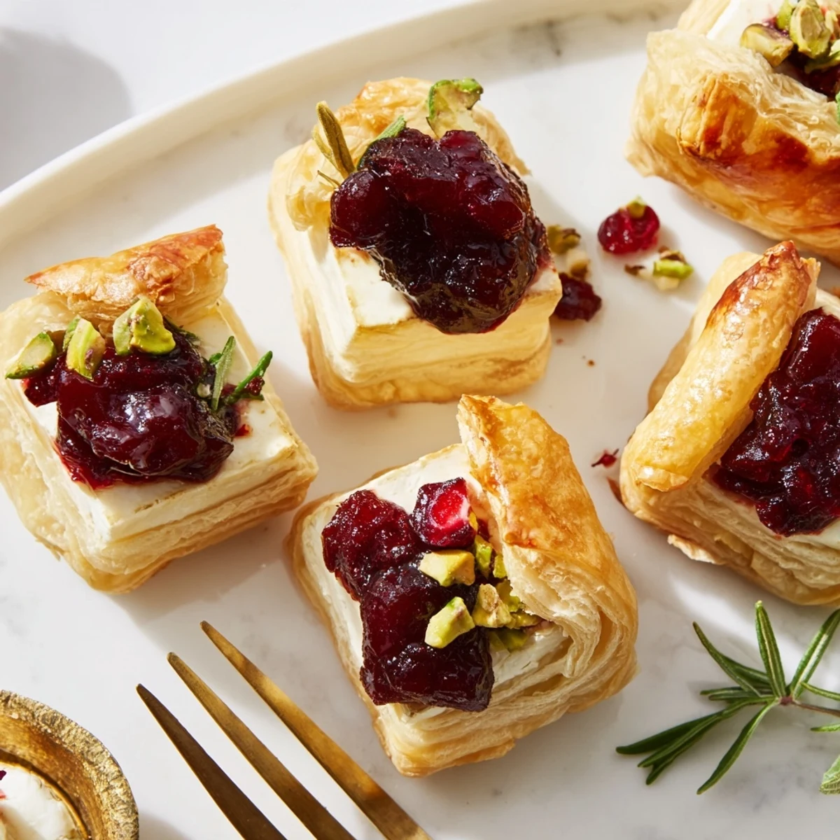Cranberry Brie Bites Wreath