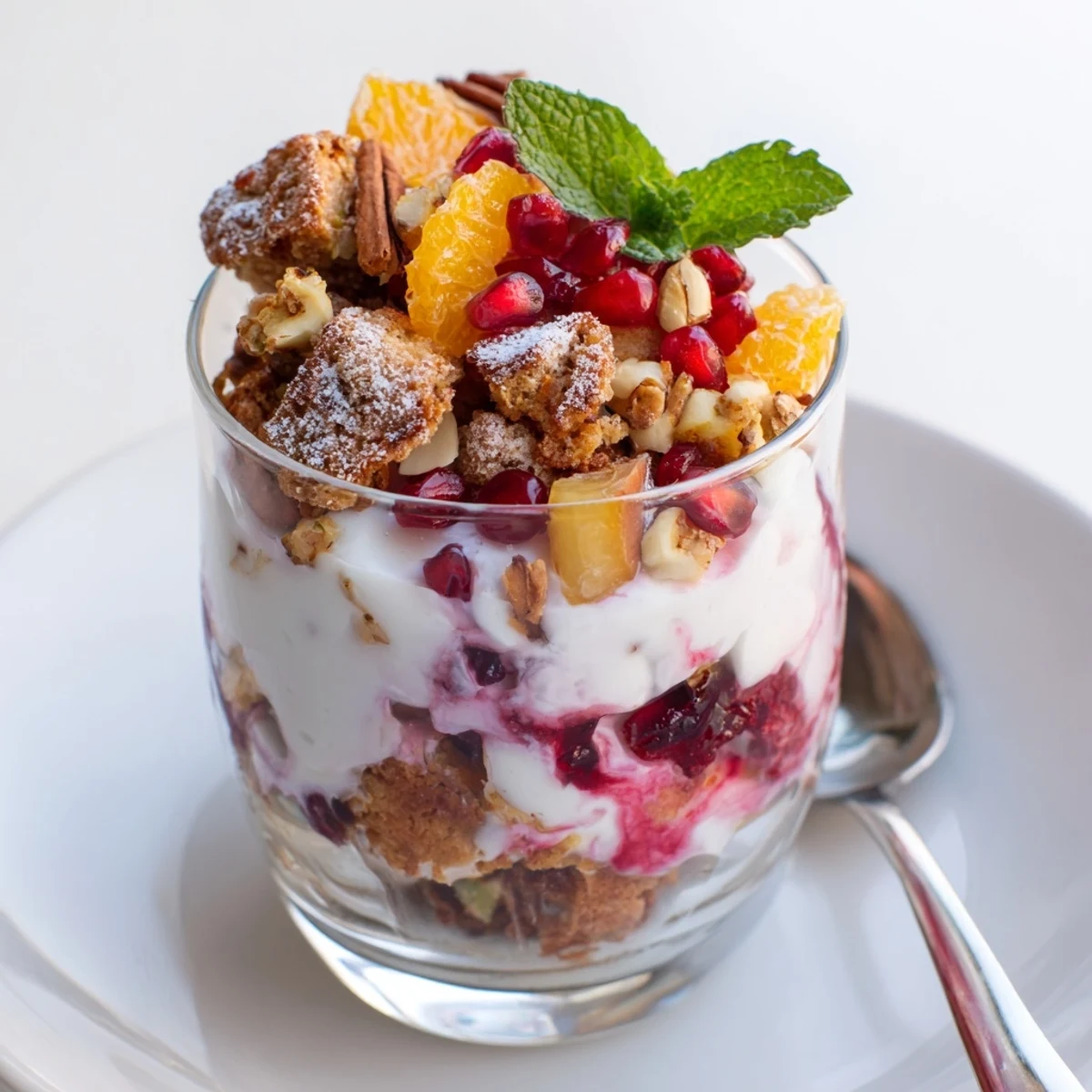 Christmas Pudding Yogurt Parfait