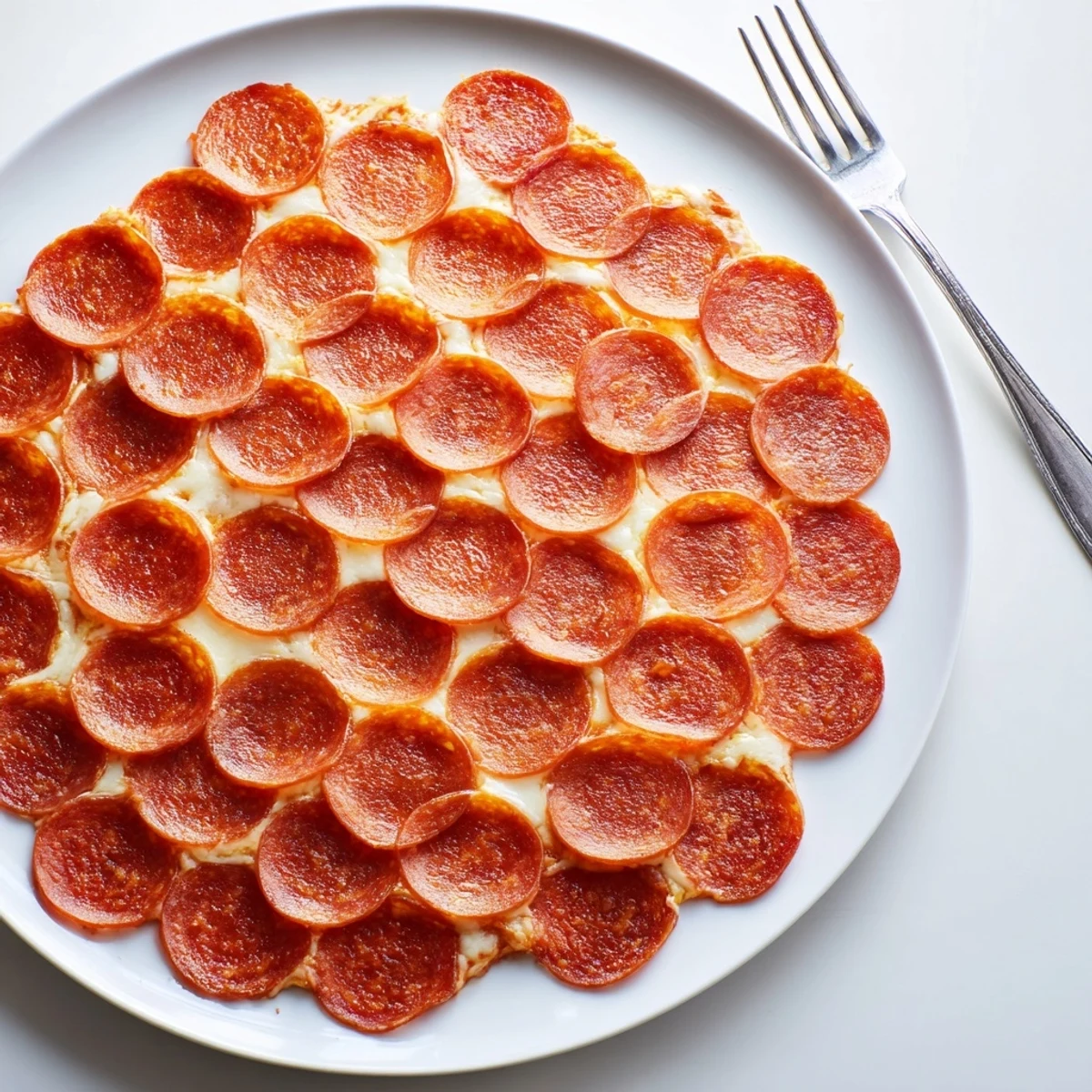 Dragon Scale appetizer with melted cheese and spicy pepperoni, arranged like fiery dragon scales.