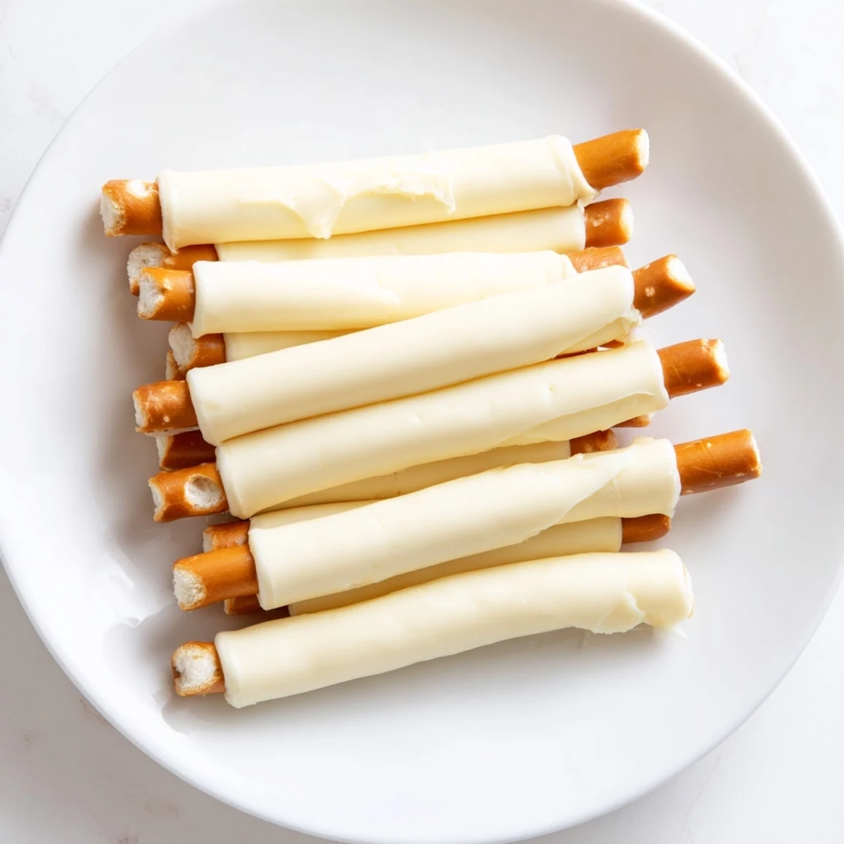 String Cheese Pretzel Rods