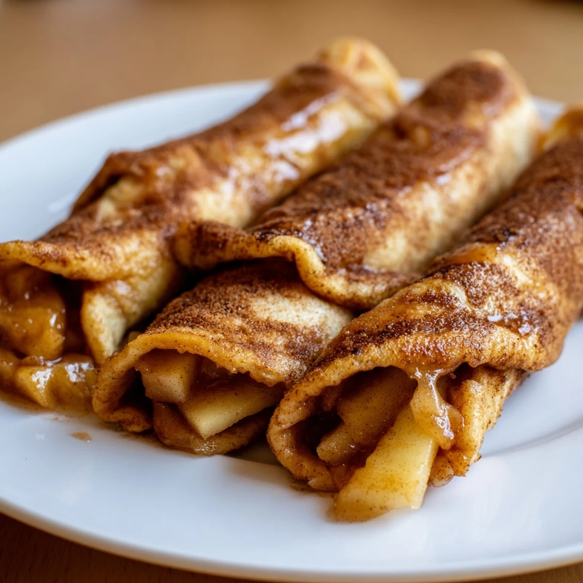 These flaky Apple Pie Roll-Ups feature a warm cinnamon-apple filling, perfect dessert treat.
