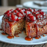 Cherry Almond Upside-Down Cake