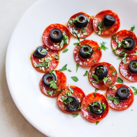Sliced Pepperoni Olive Halves