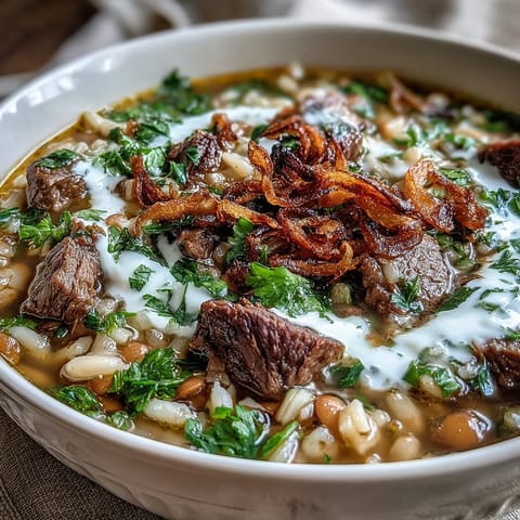 Beef Barley Persian Soup