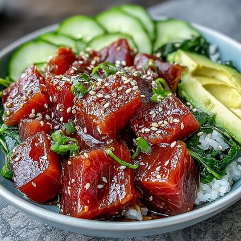 Spring Tuna Poke Bowl