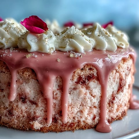 Bridal Shower Rosé Velvet Cake, a blush pink delight with edible gold shimmer.