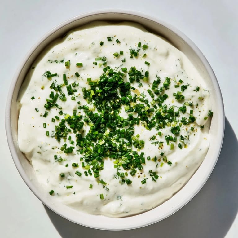 Tangy, vibrant Veggie Ranch Dip, a cool snack to serve alongside a colorful veggie assortment.