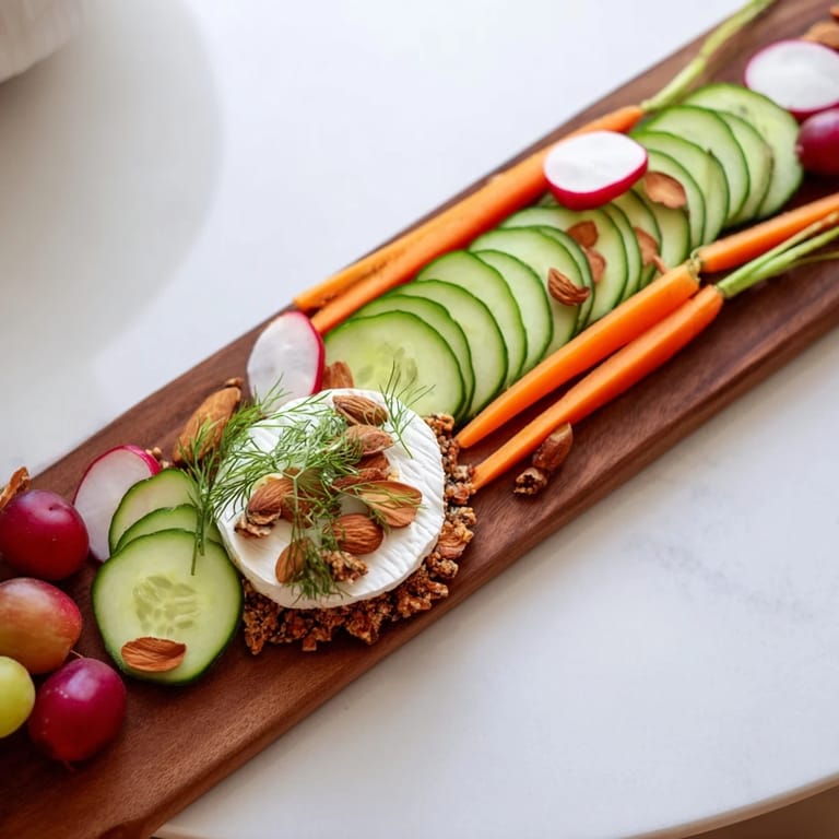 This artful The Zen Balance presentation offers symmetrical food pairings, ready to be enjoyed as a snack.