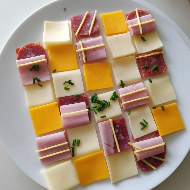 Get ready for this easy patchwork quilt appetizer, a stunning cheese and meat board creation.