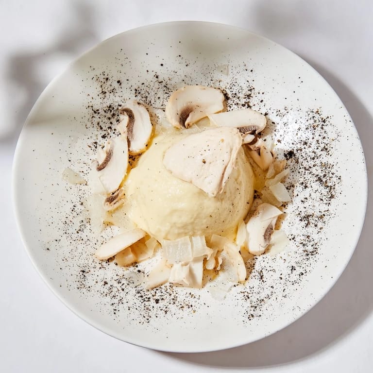 Imagine rich flavors: The Ghostly Gala, offering tender chicken and creamy pureed cauliflower.