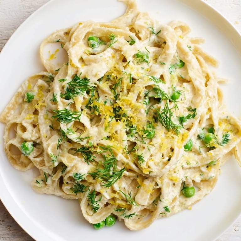 Picture this: perfectly cooked creamy dill pasta with a velvety, delicious sauce.