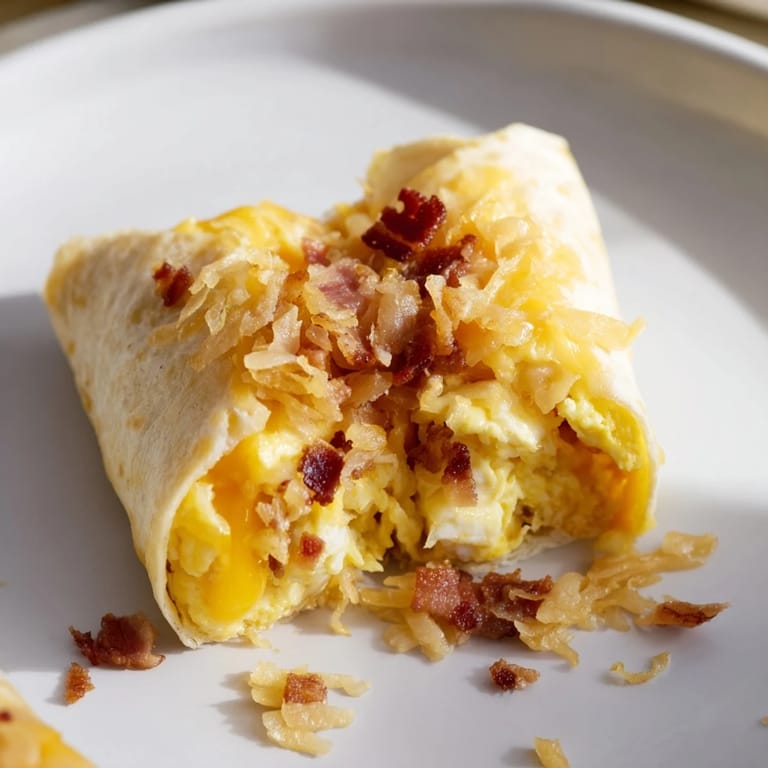 Melted cheese oozes from these B.E.C. Breakfast Bites, served warm for a delicious American breakfast.