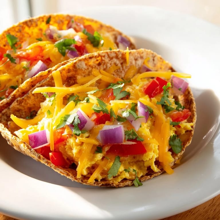 Cheesy Sheet Pan Breakfast Tacos, a comforting Tex-Mex breakfast, baked with your favorite toppings on a sheet pan.