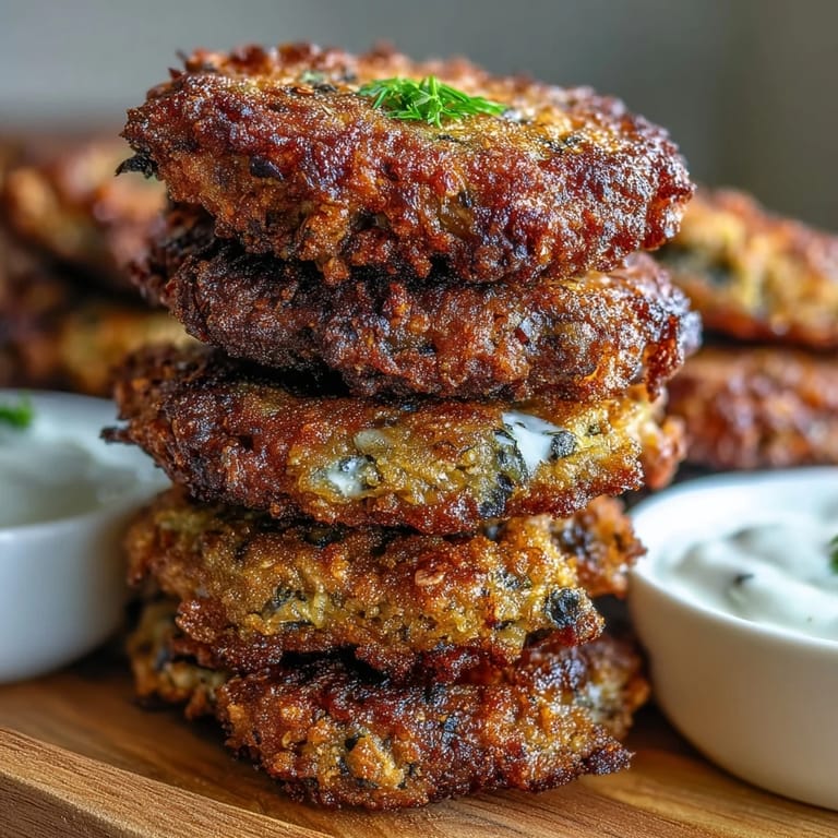 Warm Black-Eyed Pea Fritters served on a rustic wooden board, garnished with fresh chopped parsley.
