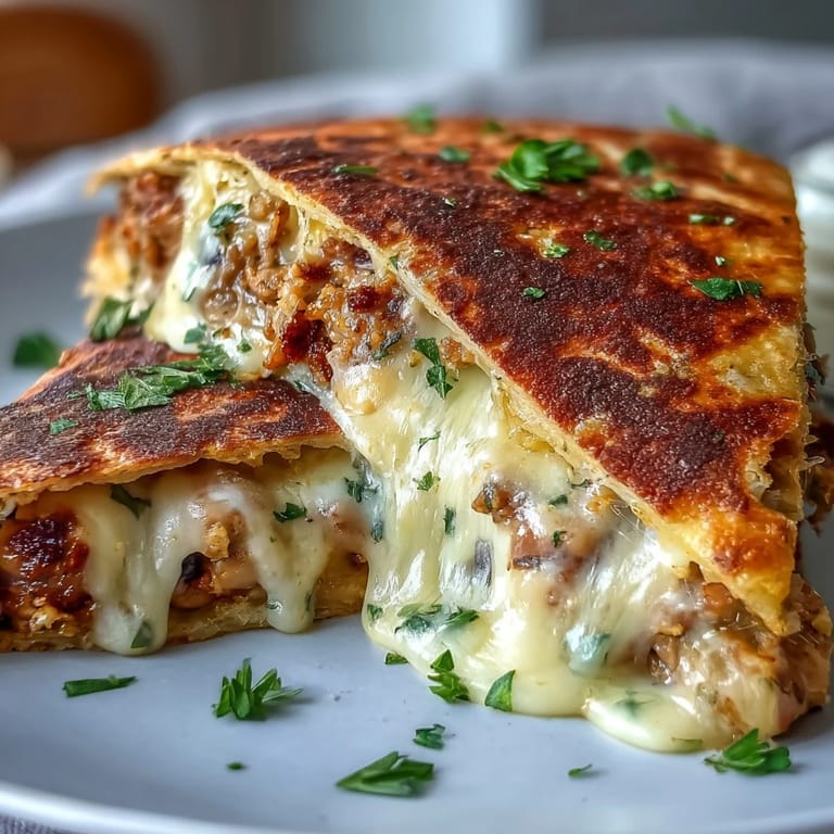 Freshly cooked Black-Eyed Pea Quesadilla served with sour cream, lime wedges, and vibrant salsa.