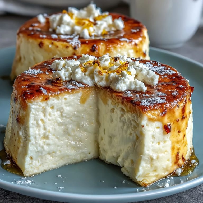 2. Traditional Italian Easter Sweet Ricotta Pie with Lemon Zest, featuring a smooth, lightly sweetened filling and golden crust.  