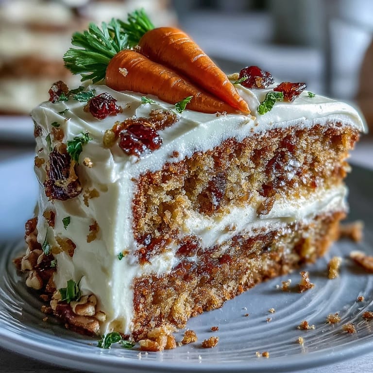 Elegant Easter dessert table featuring moist carrot cake, crisp pavlova, and tangy lemon tart.